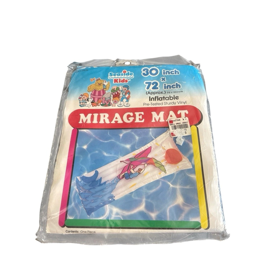 Vintage Seaside Kids Mirage Mat Surfer Pool Float Parasailing Inflatable 30x72